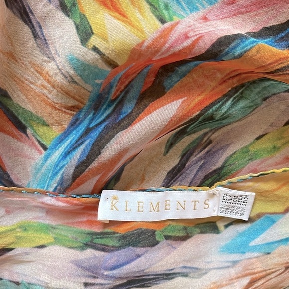 KLEMENTS LONDON 100% Silk Scarf – Artist Charlotte Allen - Picture 13 of 13